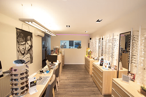Photo de l'intérieur du magasin de Grez Optic